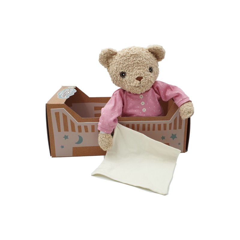 Bobbi in roze nachtkleding