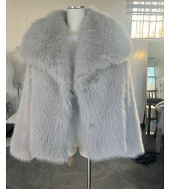 Winter Plush Coat Fashion Warm Thicken Fluffy Lapel Jacket Outwear Casual Long Sleeve Tops Womens Clothing