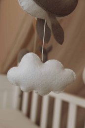 Handgemaakte Kleine Walvissen Muziekmobiel - Boxmobiel - Baby mobile - mobile wickeltisch