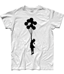 Banksy's Graffiti T-shirt  - Flying Ballons