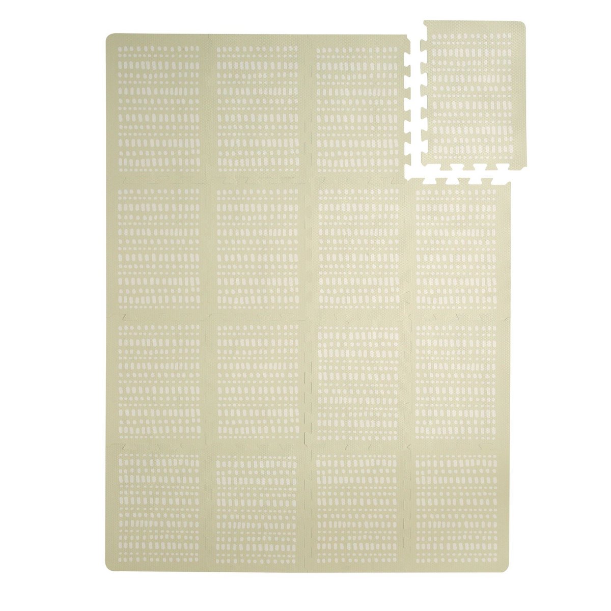 Hakuna Matte XL Puzzle Legemåtte - Hygge, Beige (1,7 x 1,2 m)