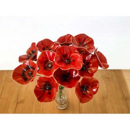 Mohnblume ⌀ ca. 5cm, 39cm Stiel