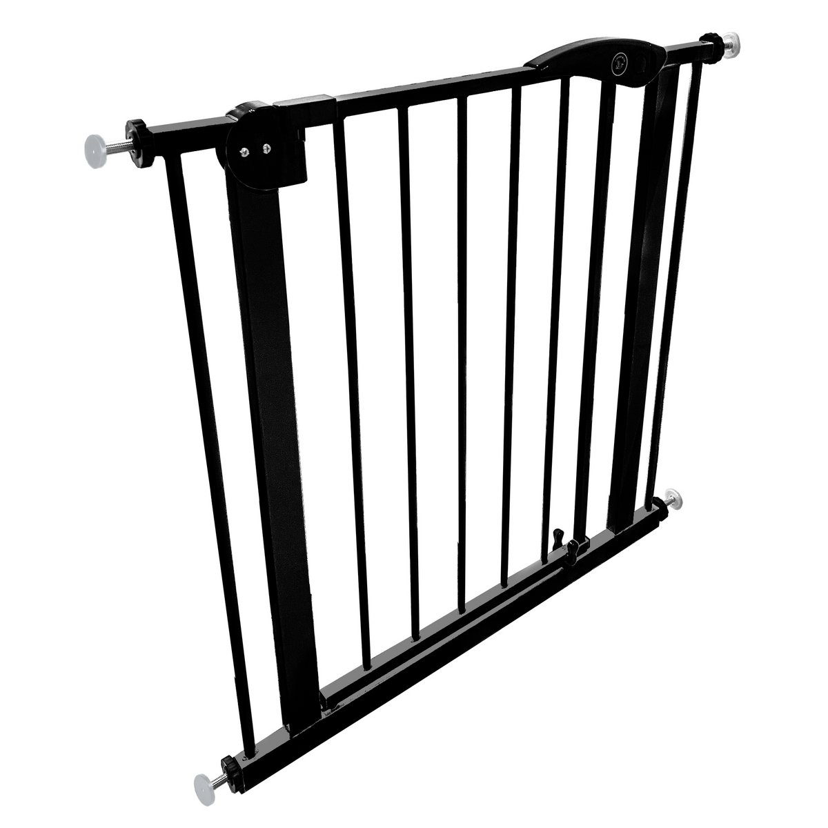 Liefjes & Co Stair Gate Without Drilling - 75 to 95 cm - Safety gates - Child gate - Clamp mounting - Black - White