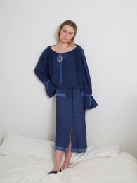 Kleine blaue Bluse