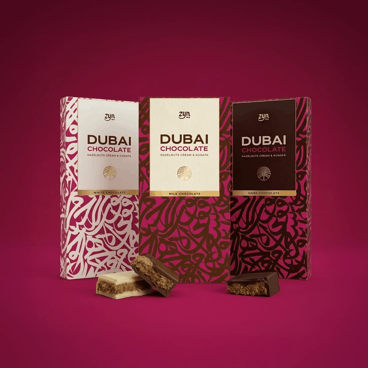 ZYN Dubai Chocolade – Hazelnootbundel · Geassorteerde doos van 30 stuks