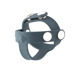 A grey and black T-shaped device with circular protrusions, designed for male intimate use.