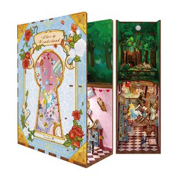 Tonecheer, DIY Book Nook, Alice in Wonderland Bookend, TQ128, 18x8x24,5cm