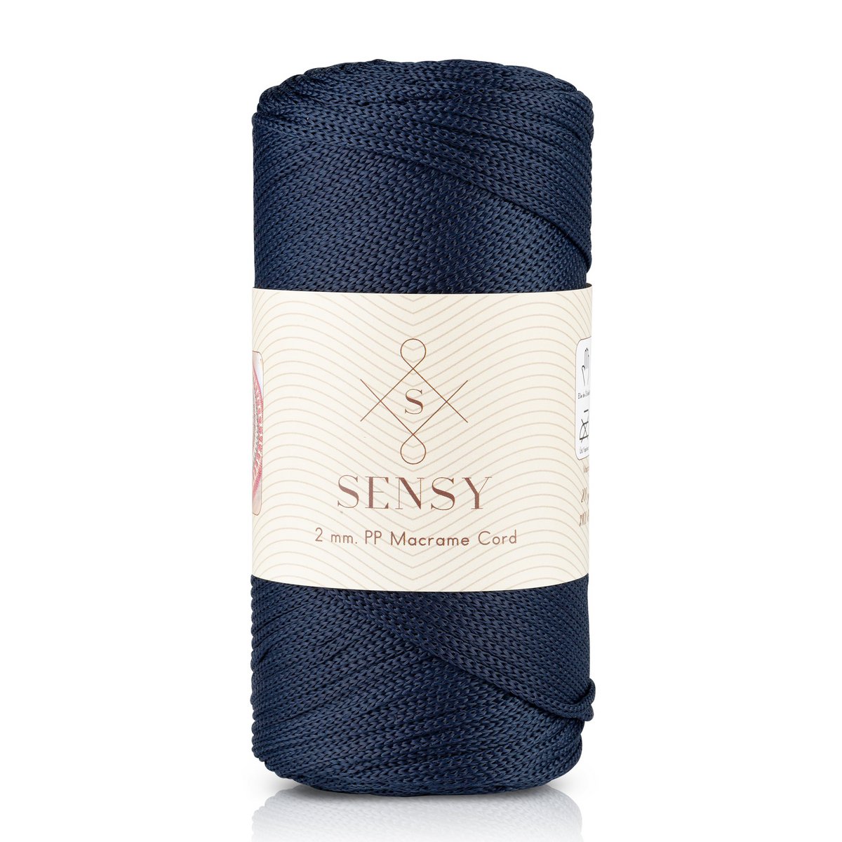 Sensy Premium 2 mm - 251 yards 100% polyester macrame ledning
