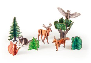 3D handicraft set "Forest animals"
