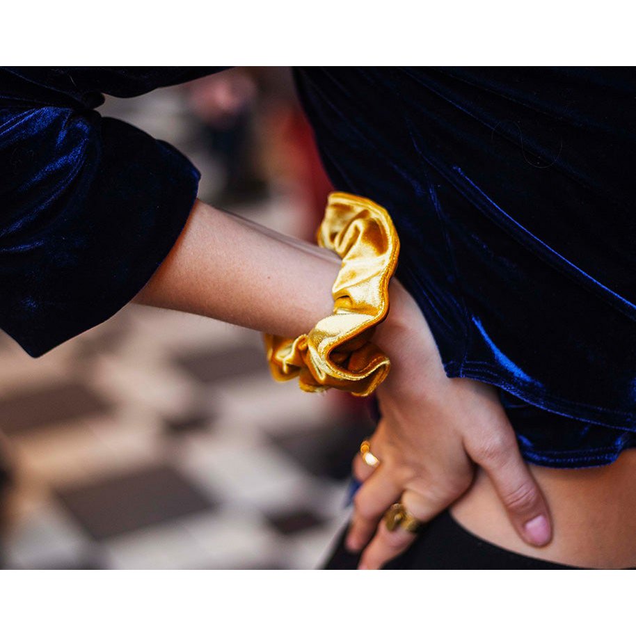 Gouden scrunchie