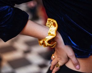 Golden scrunchie