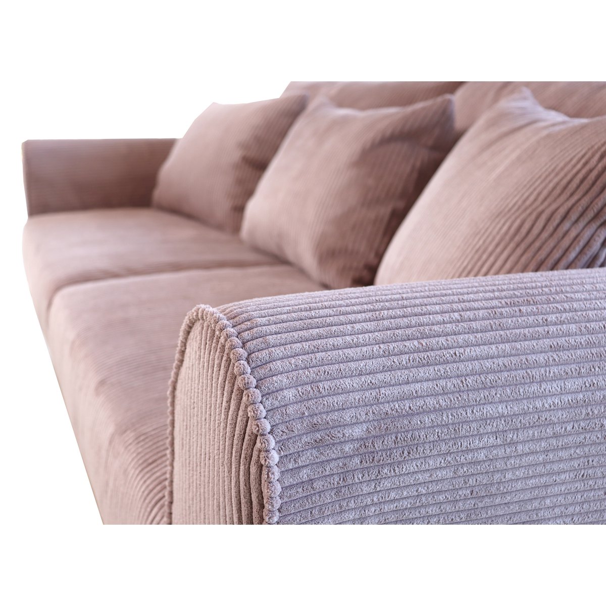 ASTRID 4-seater sofa/sofa bed Corduroy Dusty Pink removable & washable covers