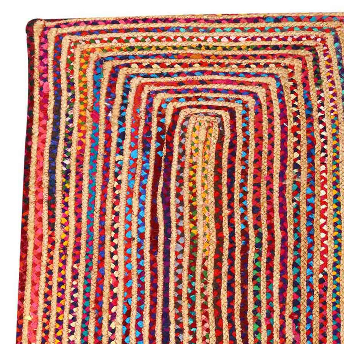 Jute Teppich Esha bunt