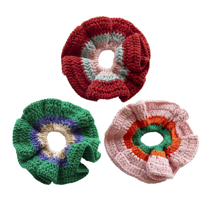 Scrunchy Crochet, różne 3 wzory