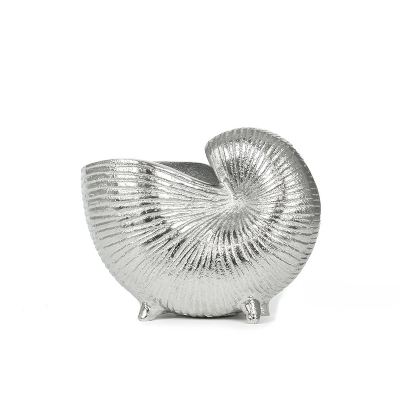 Dekorativ aluminiumskal 16x10x12 cm decosiluet