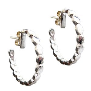E 931 zilver creools; mat / glanzend