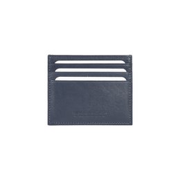 RB12016D | Kreditkortholder i ægte fuldnarvet læder, med let narvning. Blå farve RFID beskyttelse. Mål: 10 x 8 x 0,5 cm. Emballage: Bund/låg gaveæske