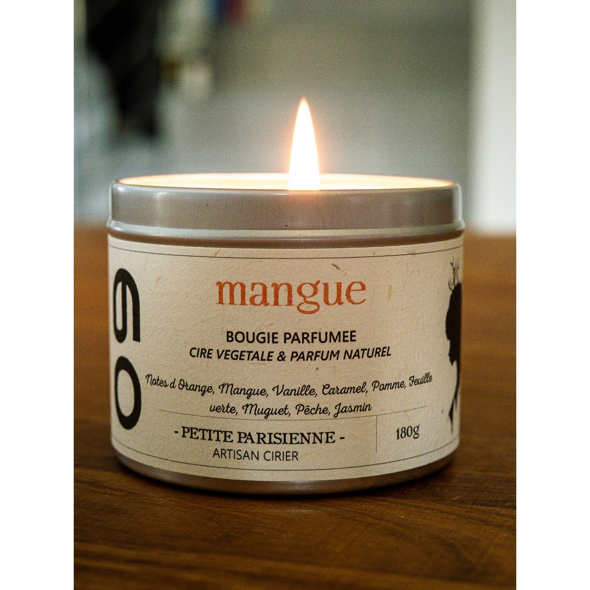 Kerze mit Mango-Duft