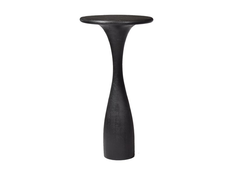 Bijzettafel zwart Ø 33 cm