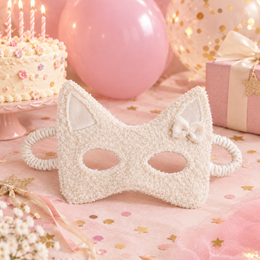 Cat mask "White curls"
