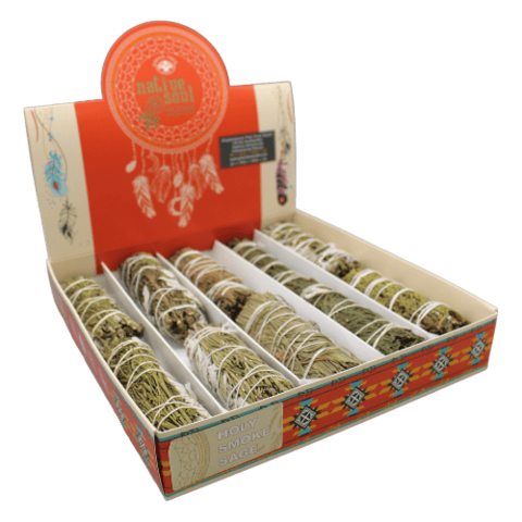 Native Soul Holy Smoke Sage Display voor reiniging