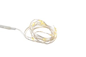LED-Lichterkette x10 Micro m. Timer mit Batterie