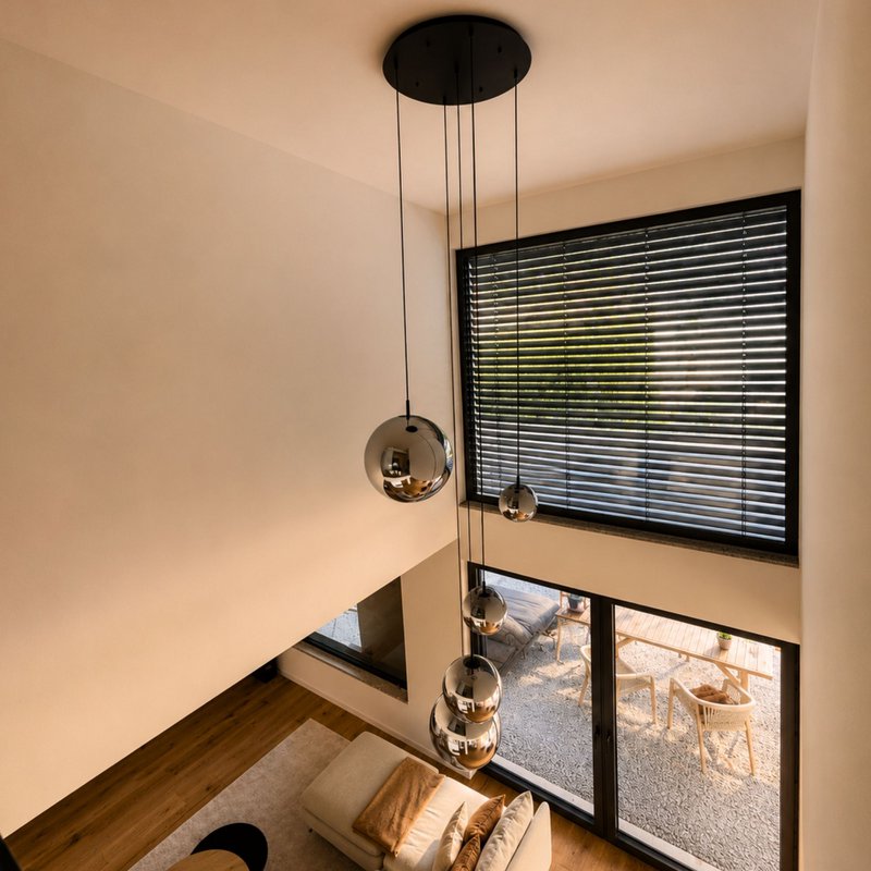 s.luce Orb glazen bol galerijlamp 500cm ophanging zwart