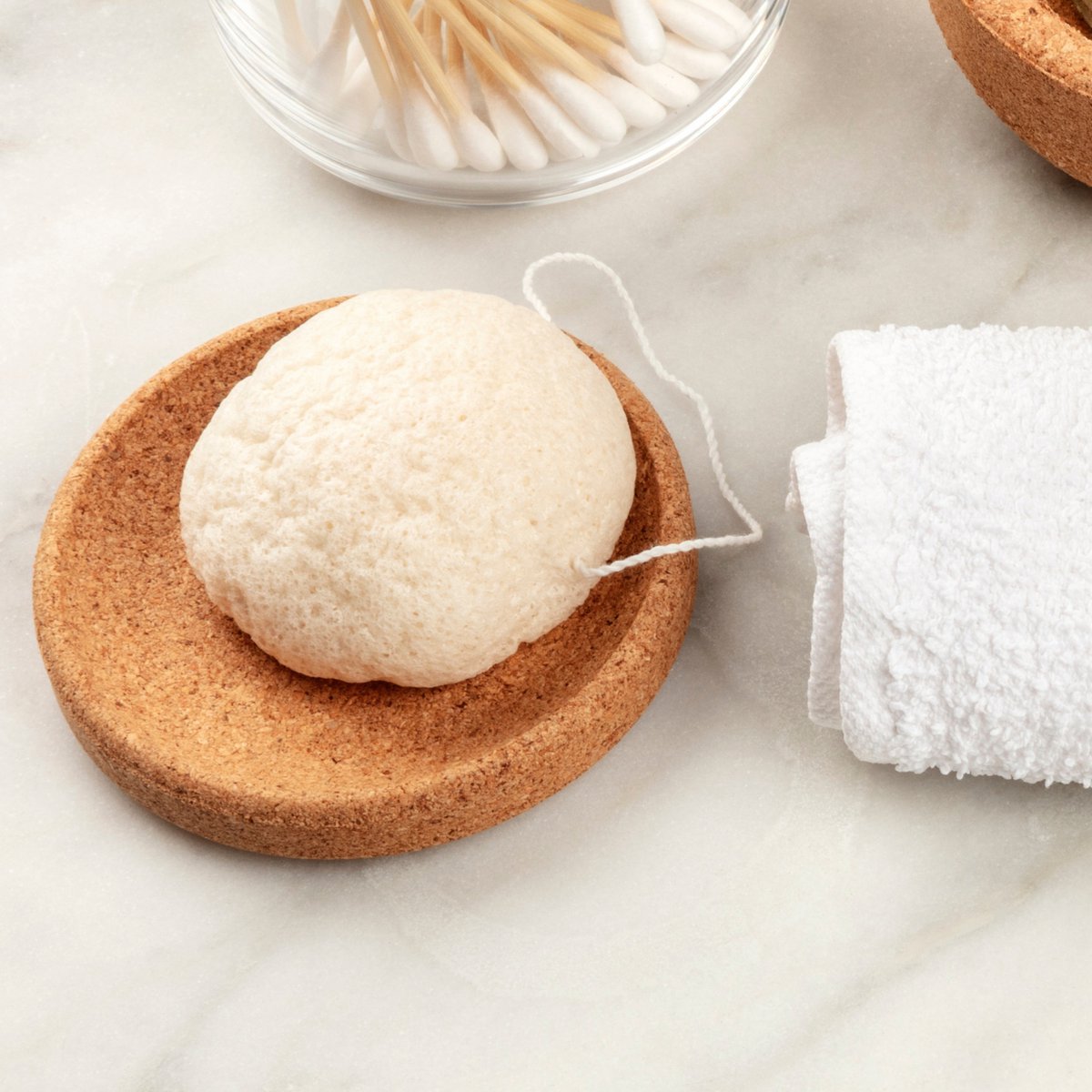 Eponge Konjac Naturelle pour le Visage Classique
