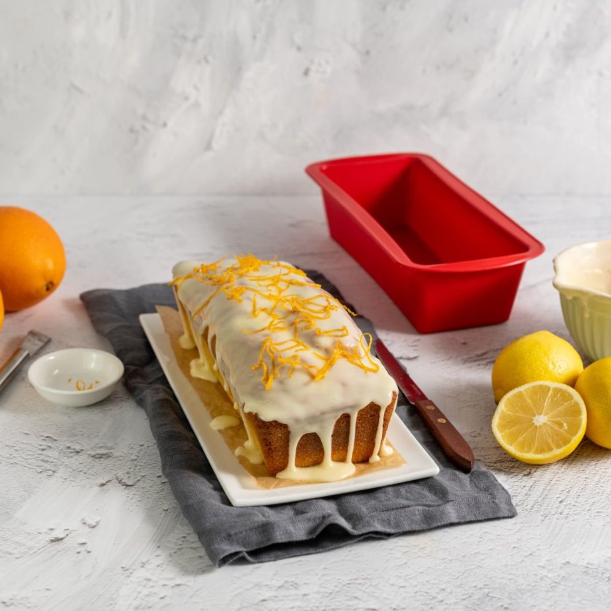 Molde Kougelhopf y molde para tartas de silicona roja Dr. Oetker Flexxibel Love