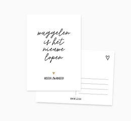 A6 Postkarte || Hurra schwanger