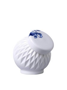 Blue fold sugar bowl