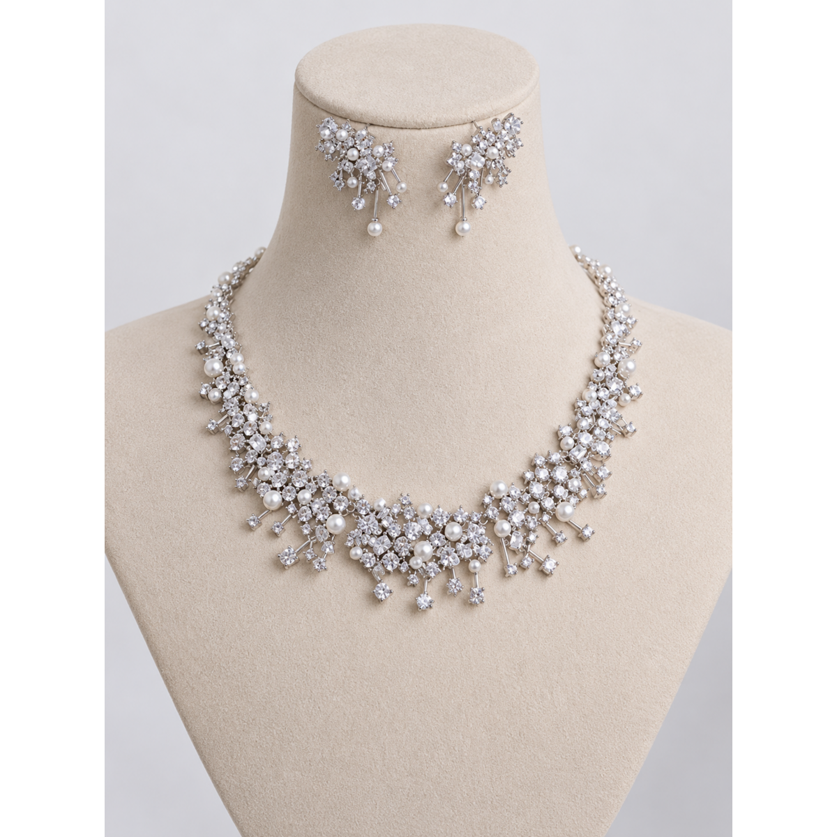 Sternenlicht-Perlen-Brautschmuck-Set