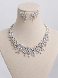 Sternenlicht-Perlen-Brautschmuck-Set