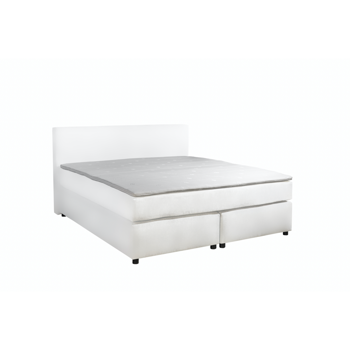 Mörgenn Boxspring Parga Aspecto de cuero - Juego completo