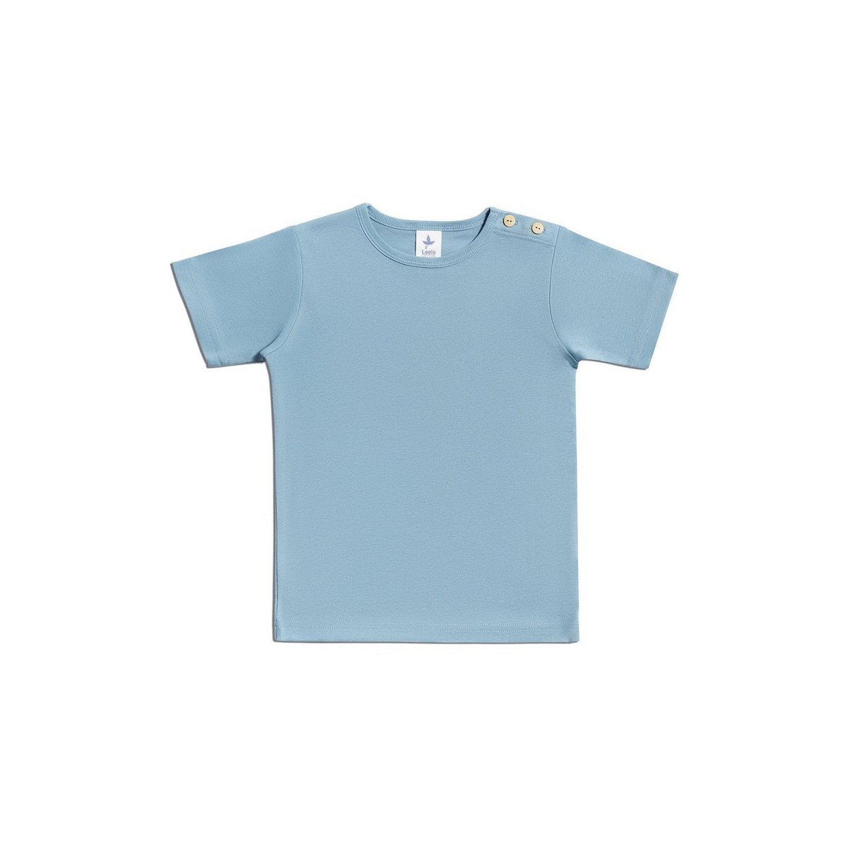 2285| Maglietta Kinder Basic Kurzarm - Taubenblau