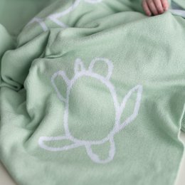 Baby tæppe skildpadder grøn