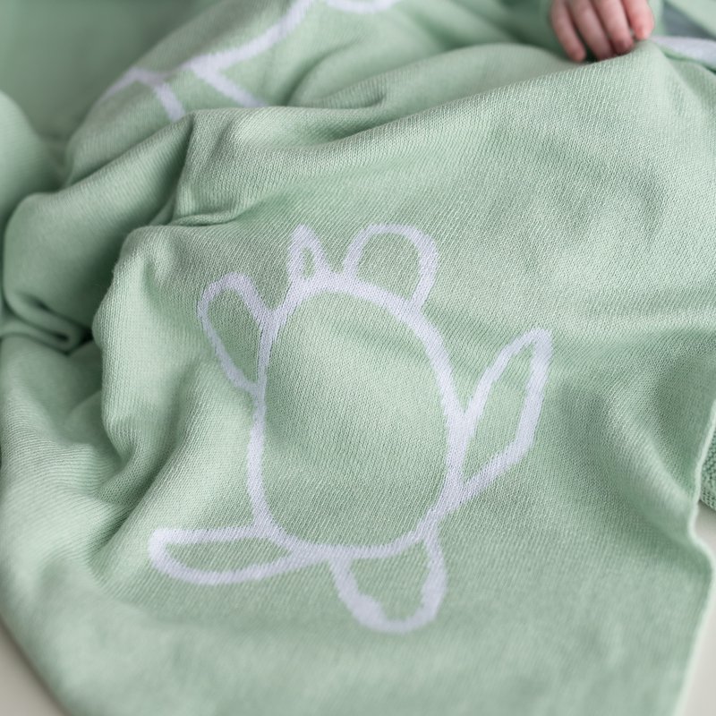 Baby tæppe skildpadder grøn