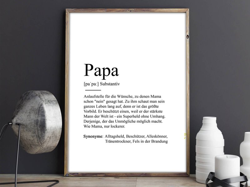Definizione poster "papà".