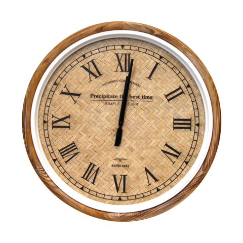 Weidenuhr im Holzrahmen Ø 60 cm
