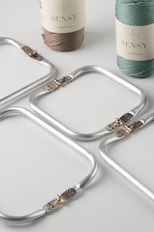 Secret Metal Purse Frame - rektangelform