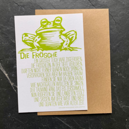Carte postale "Grenouilles"
