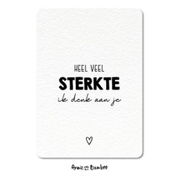 Postkort - Masser af styrke, jeg tænker på dig