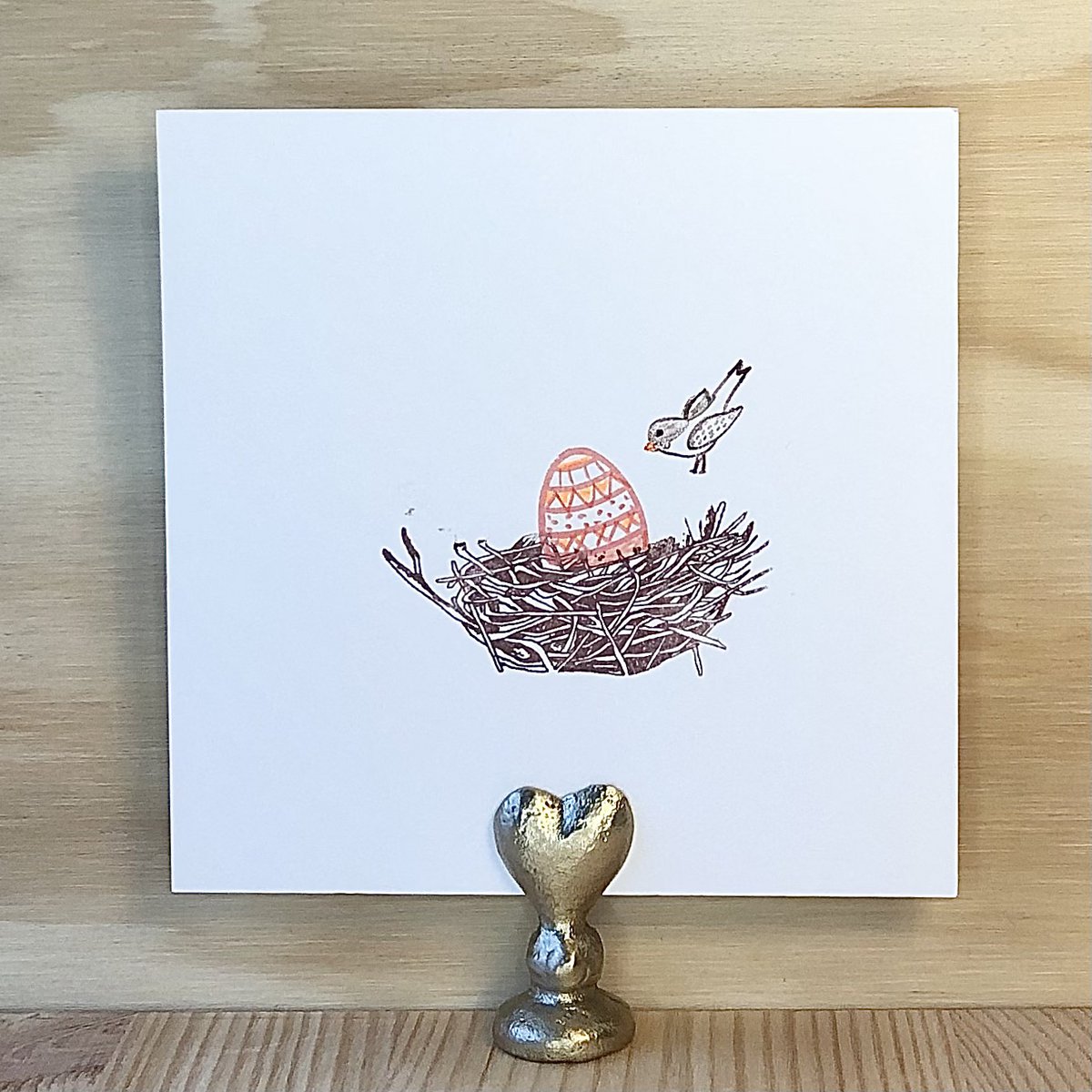Card Nest with Easter Egg