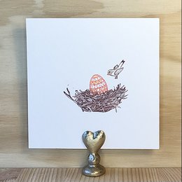 Card Nest with Easter Egg