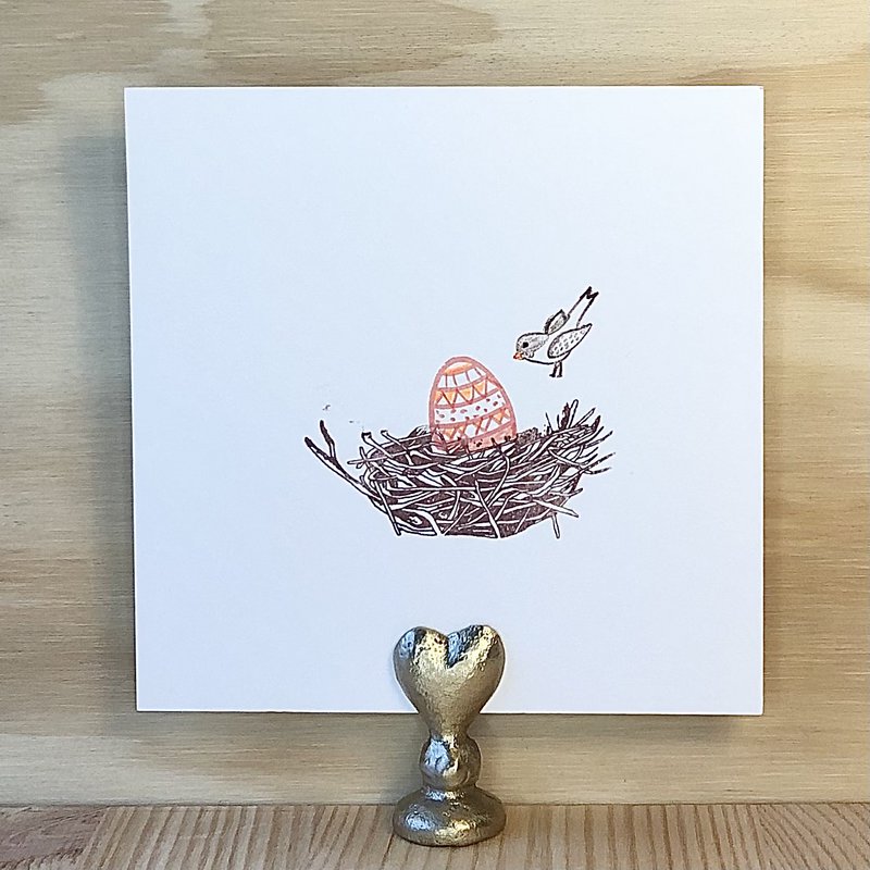 Card Nest with Easter Egg