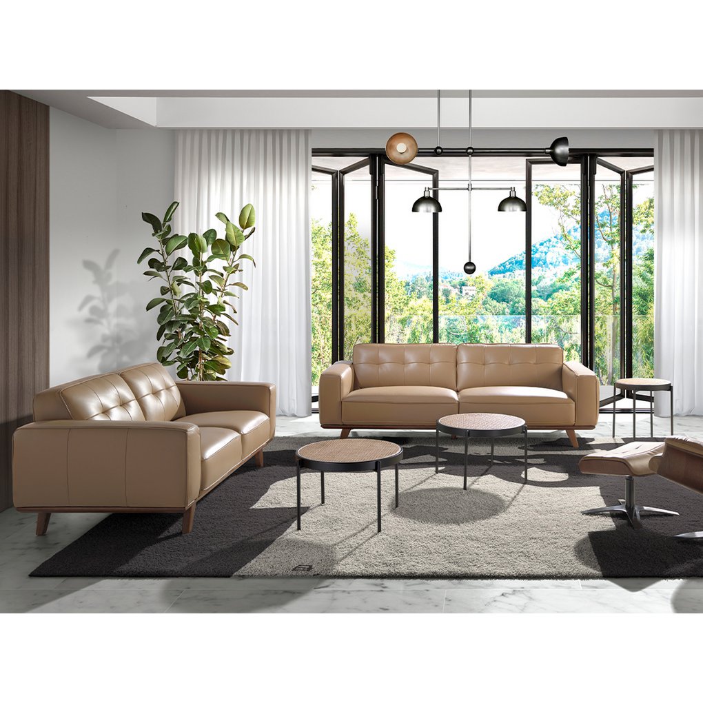 Rattan round corner table 2109