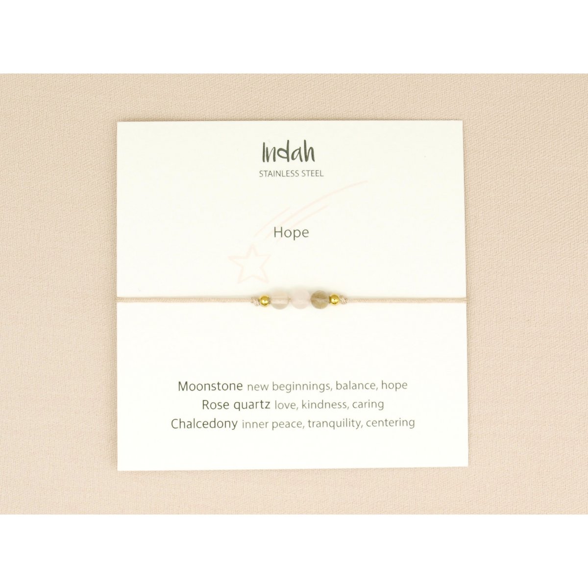 Armband rock, Hope, zilver en goud