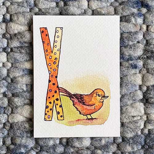 Tarjetas ABC de animales (tamaño A6)