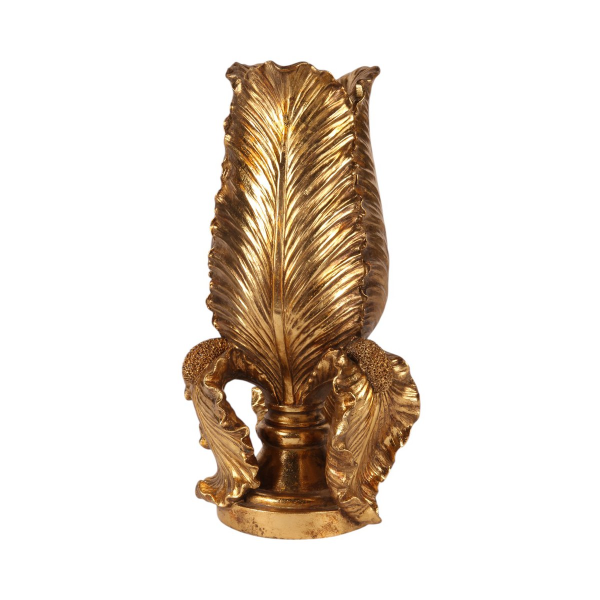 Antyczny wazon 36,8 cm - Złoto - Żywica