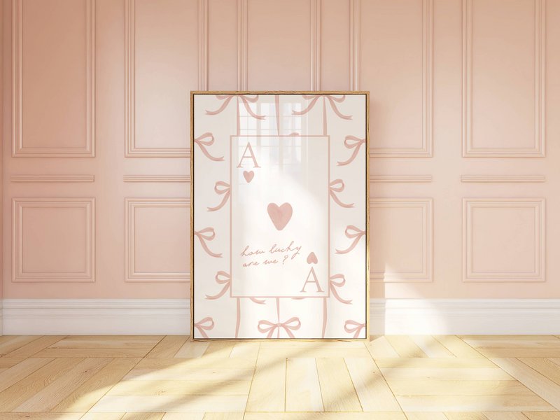 Quanto siamo fortunati? Poster di prua rosa, poster per una sala per ragazze, poster di citazioni per ragazze, stampa per una sala per ragazze, stampa di ragazze coquette, decorazione della stanza delle ragazze